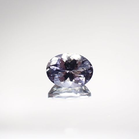 バイカラータンザナイト(宝石名タンザナイト) タンザニア産 1.822ct ソ付(彩珠)[210711826]8.7×6.5mm前後