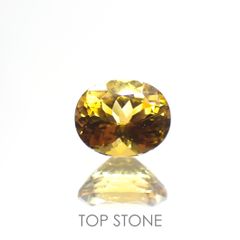 クリノヒューマイト(宝石名クリノヒューマイト) パキスタン産 0.565ct ソ付(CGL)[21059597]5.5×4.5mm前後