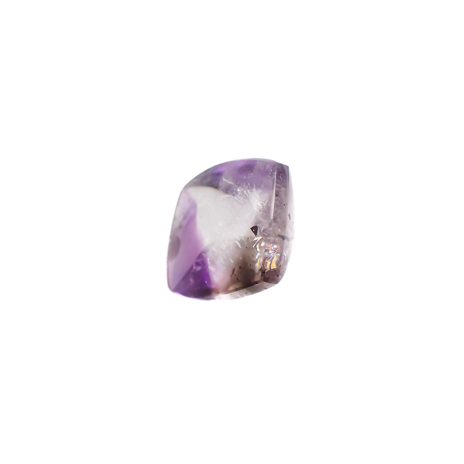 アメジストエレスチャル ブラジル産 16.86ct[220917974]18x14.7mm前後