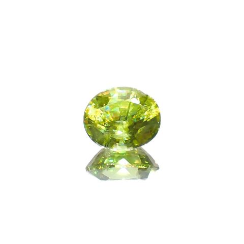 スフェーン(宝石名スフェーン)マダガスカル産 識別済 0.98ct / 6.5x5.4mm前後 [260120094]