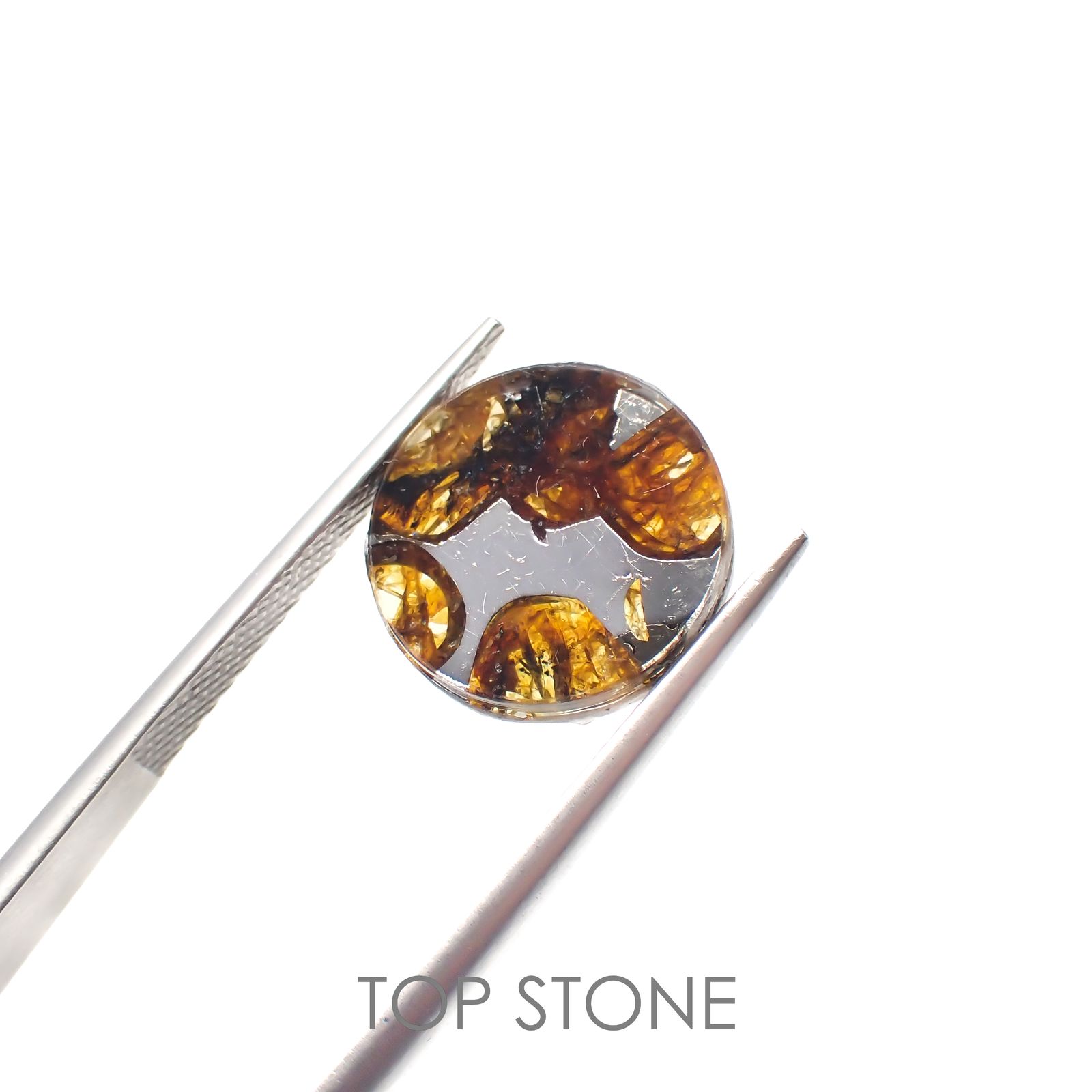 パラサイト隕石Sericho トリプレット 発見地：ケニア 4.29ct[220817526]12.2x12.2mm前後