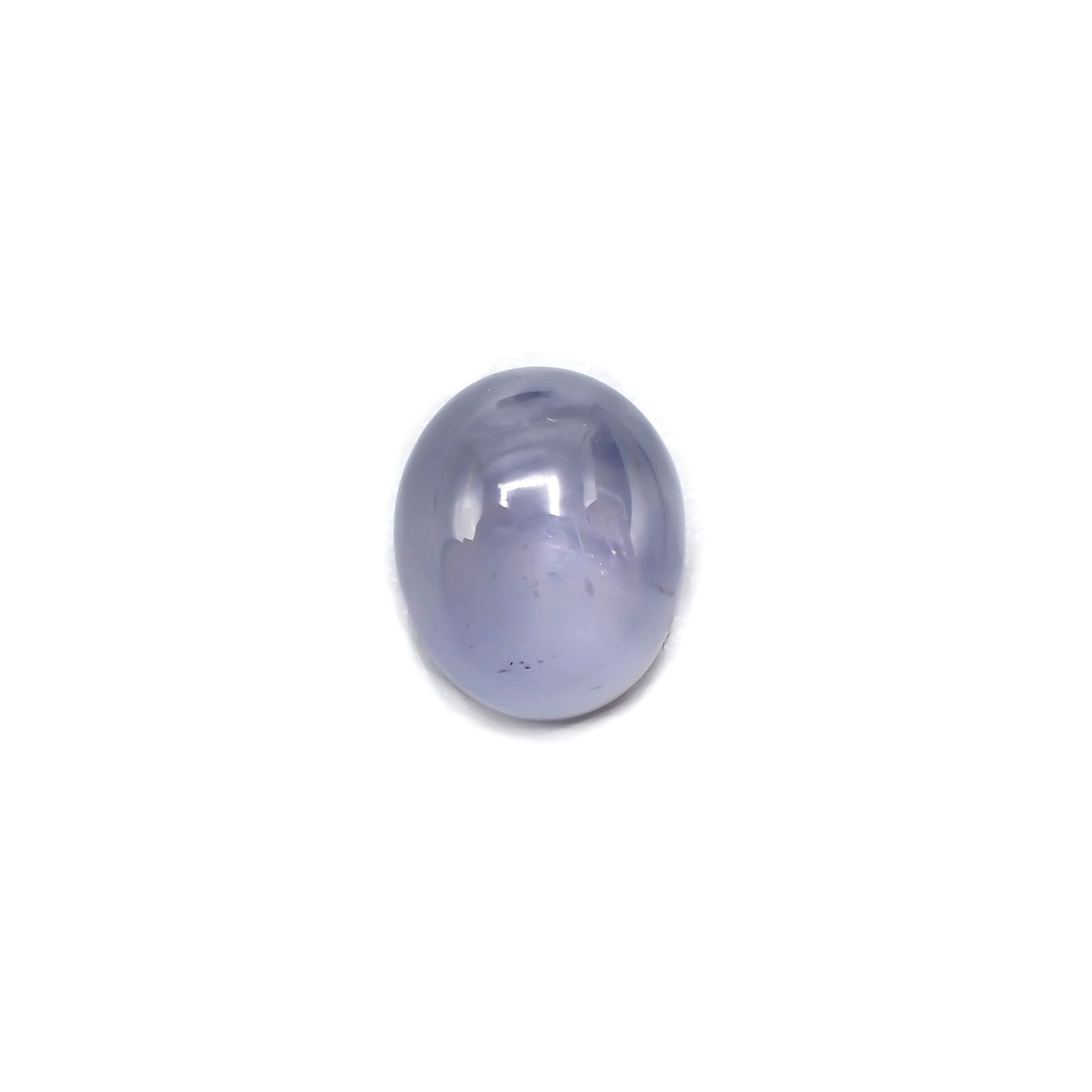 ブルースターサファイア(宝石名スター・サファイア) ビルマ産 ソ付(彩珠) 2.890ct / 8x6.5mm前後 [210510228]