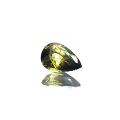 バイカラーサファイア(宝石名サファイア)マダガスカル/オーストラリア産 0.46ct 識別済[250114843]6x4mm前後
