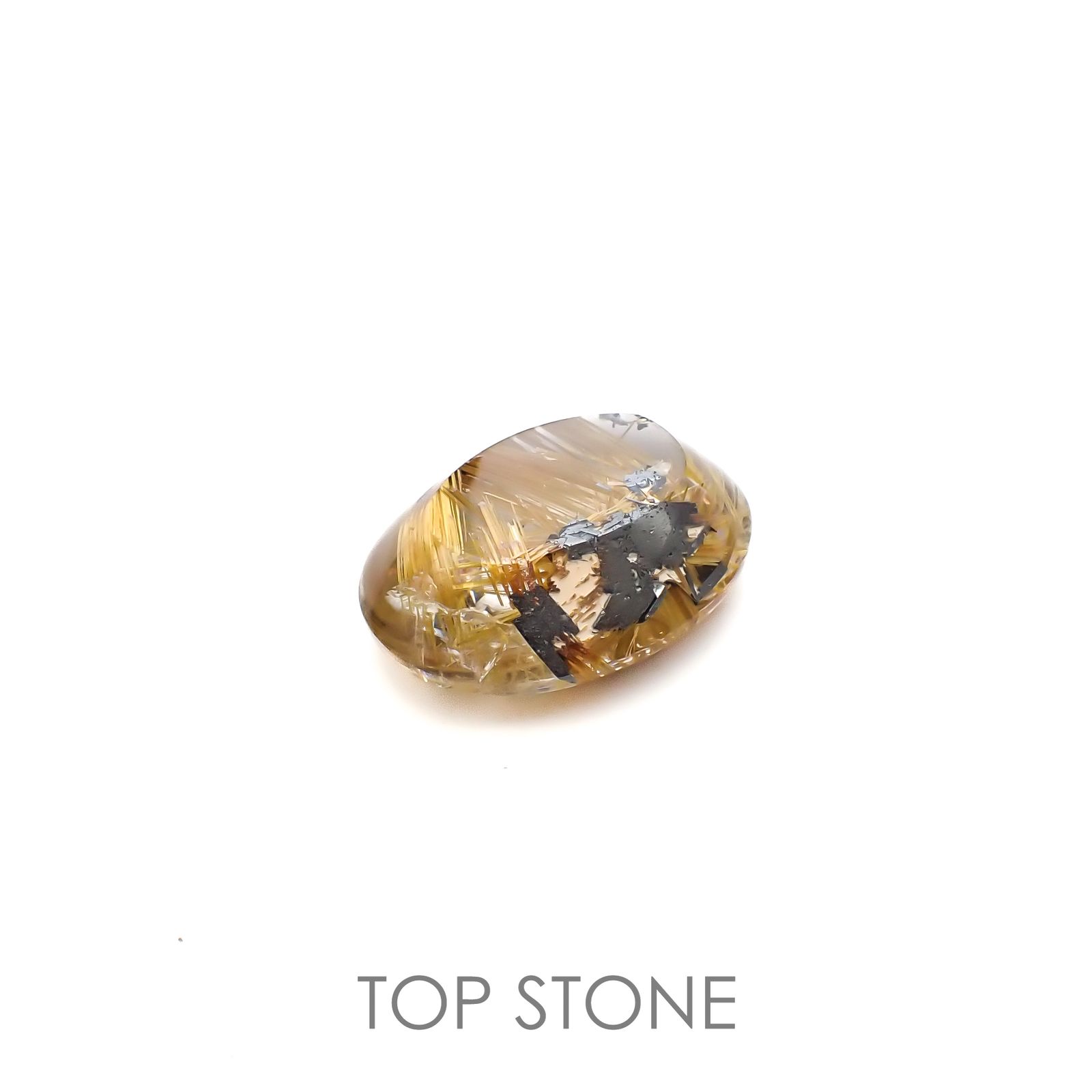 太陽ルチルクォーツ ブラジル産 31.19ct[220716736]24.7x19.2mm前後