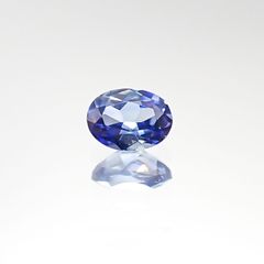 ベニトアイト(宝石名ベニトアイト)アメリカ・カリフォルニア州産 0.152ct ソ付(彩珠)[220817306]3.6x2.8mm前後
