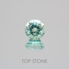 ミントベリル(グリーンベリル) ブラジル産 ルース 0.71ct[21069829]5.5×5.6mm前後