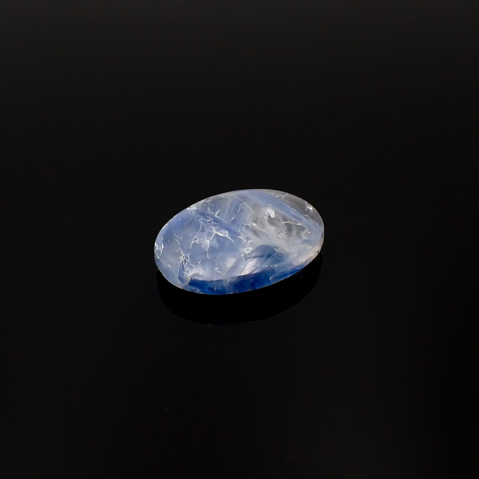 カイヤナイトインクォーツ ブラジル産 14.24ct[231023755]20.7x15.6mm前後