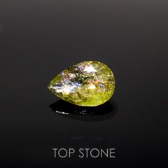 イリデッセンスクロムトルマリン(宝石名トルマリン)ケニア産 0.63ct 識別済[221119095]7.4x5.1mm前後