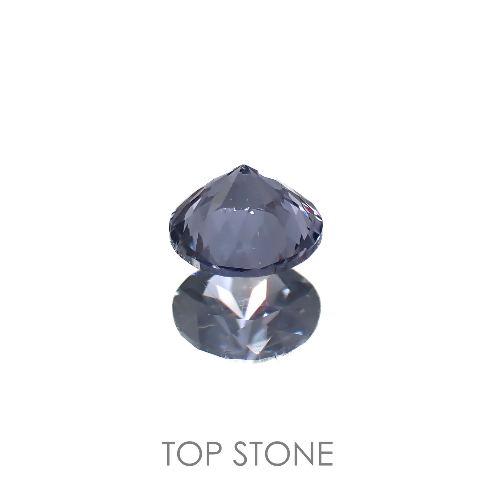 グレイッシュブルースピネル(宝石名スピネル)ビルマ/マダガスカル産 0.29ct 識別済[220817439]4.1x4.1mm前後