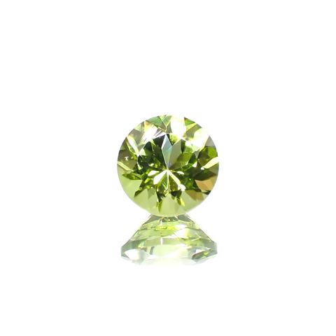 ペリドット(宝石名ペリドット) パキスタン産 識別済 1.11ct / 6.4x6.4mm前後 [210813071]