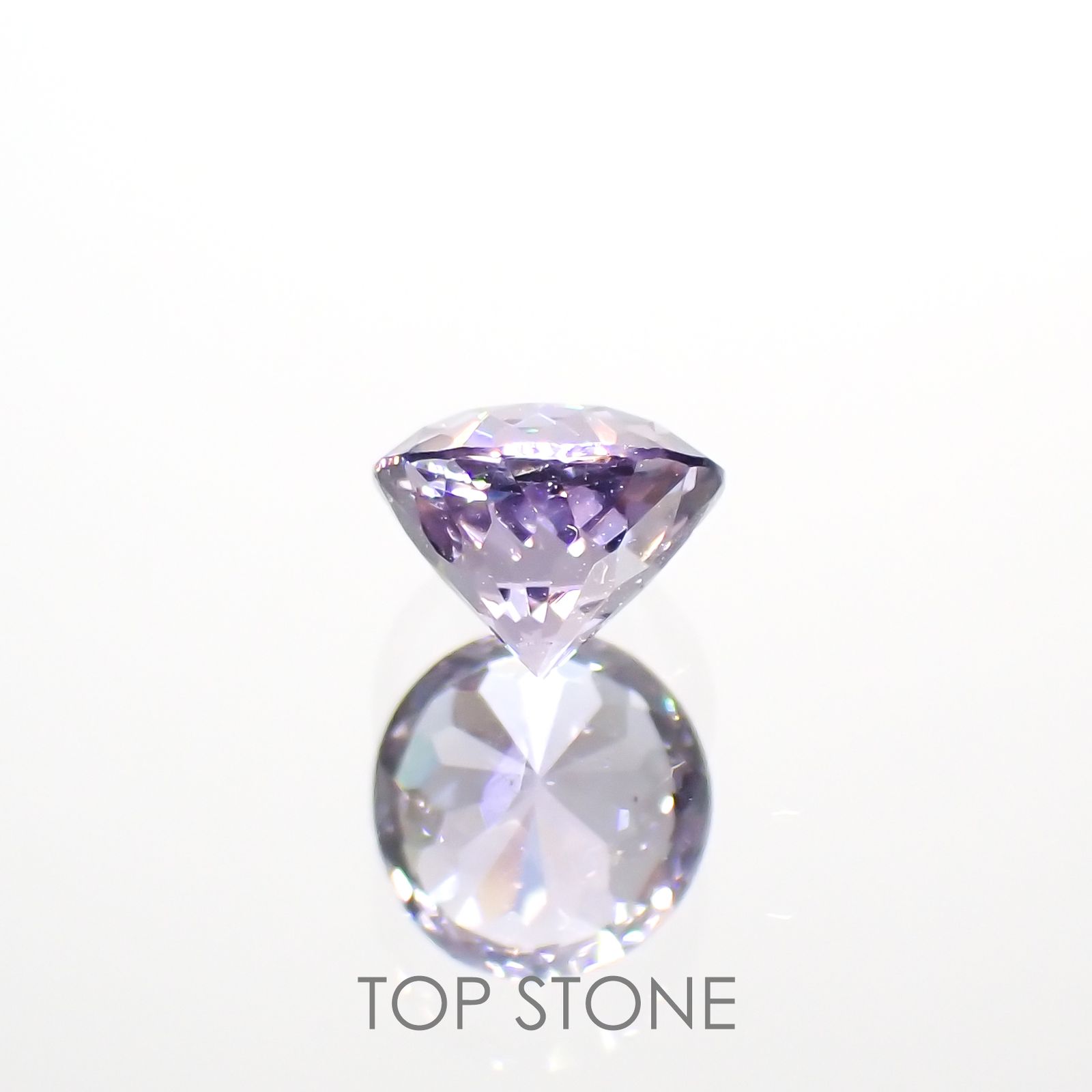 バイオレットスピネル(宝石名スピネル)ビルマ/マダガスカル産 0.57ct 識別済[220114558]4.9x4.9mm前後