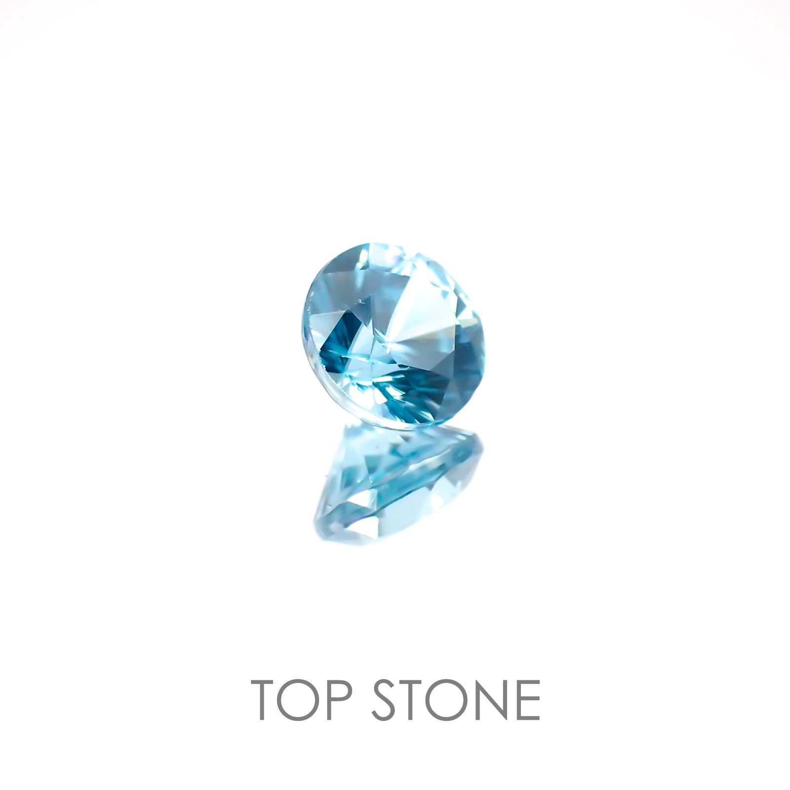 ブルージルコン(宝石名ジルコン) カンボジア産 1.20ct 識別済[21017931]5.8×5.8mm前後