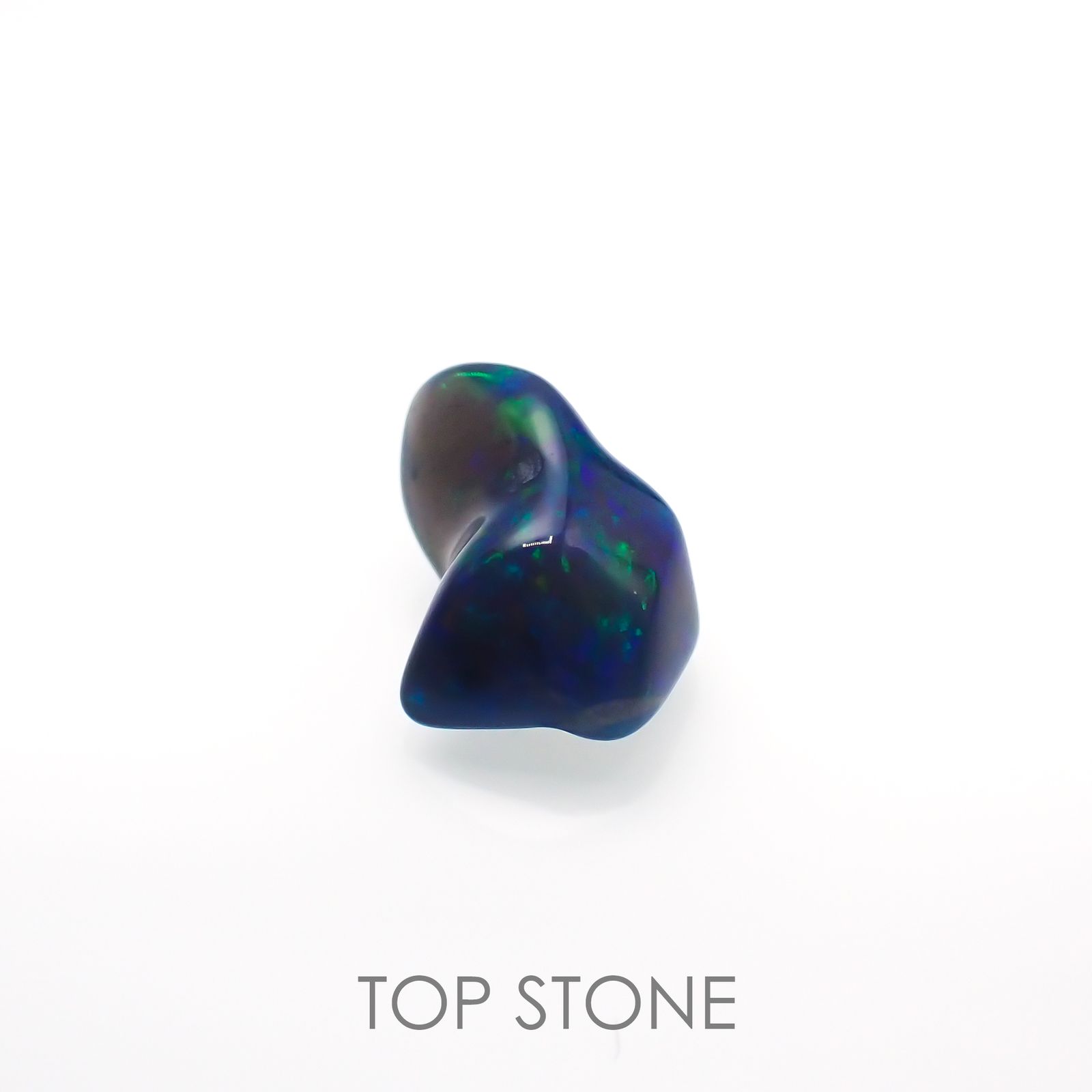 ◇バロック型◇ブラックオパール エチオピア産 ルース 1.23ct[210913247]10.3×6.6mm前後