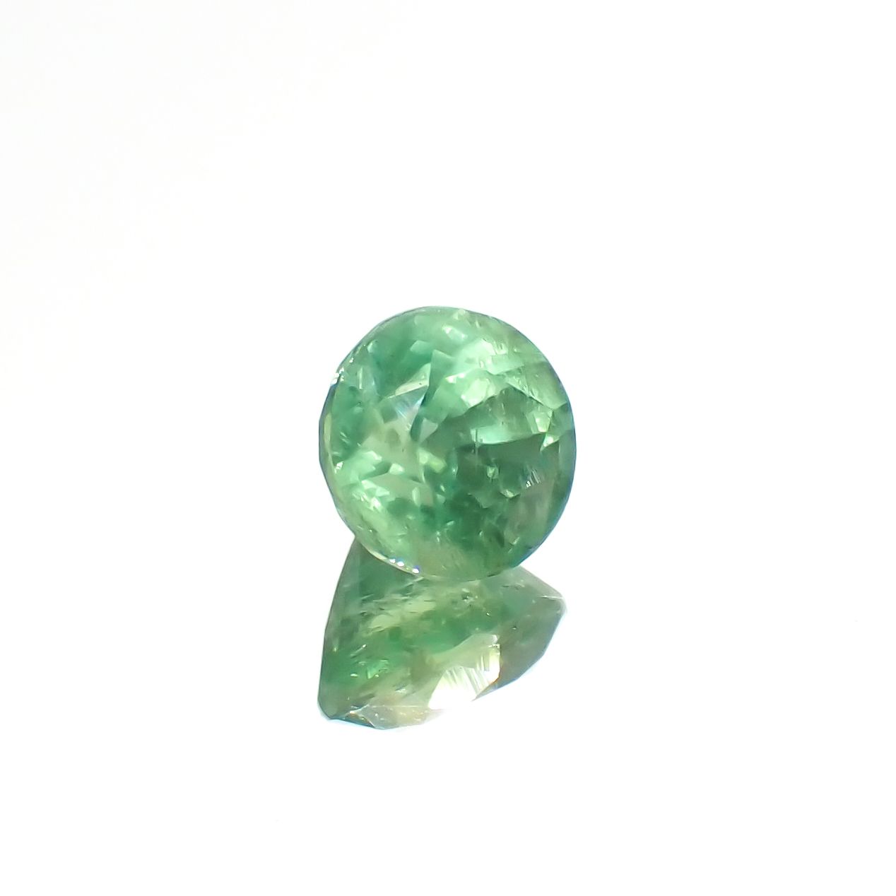 グリーンカイヤナイト タンザニア産 1.26ct[230220576]6x5.9mm前後