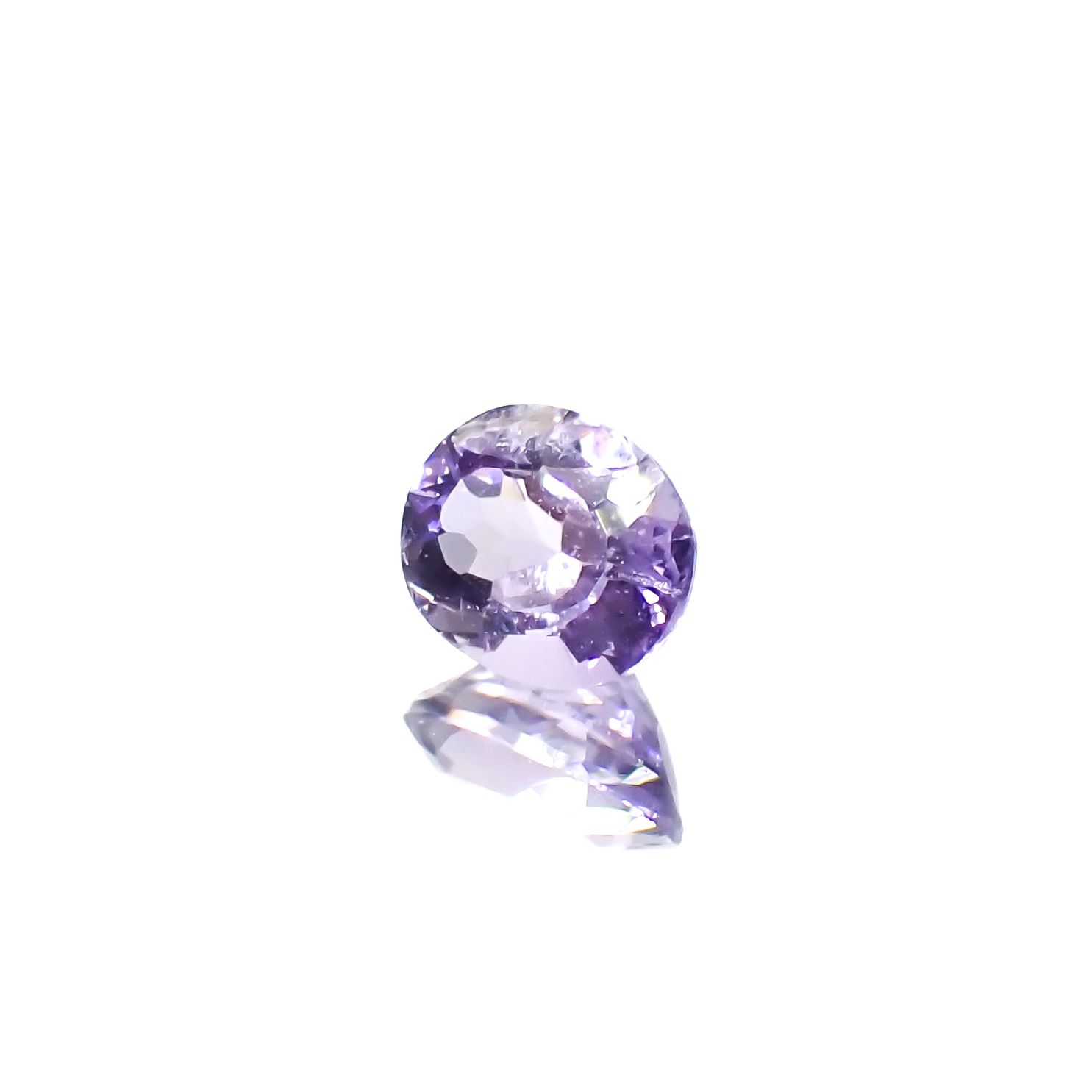 マリアライト(宝石名パープル・スキャポライト)スリランカ産 0.41ct 識別済[240326983]5.2x4.3mm前後