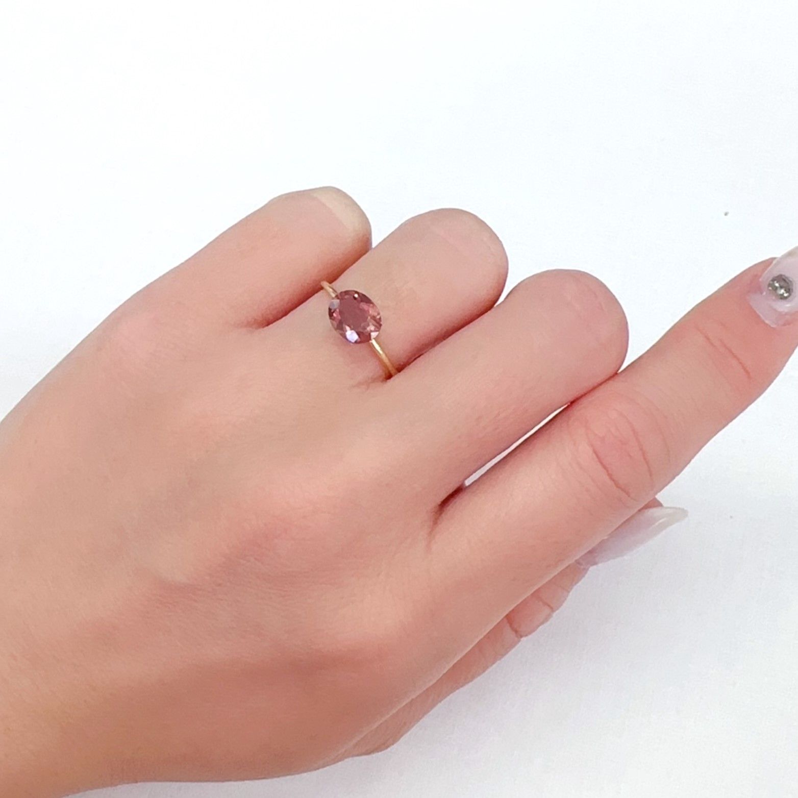 ピンクアパタイト ブラジル産 1.39ct[231224924]7.8x6.4mm前後
