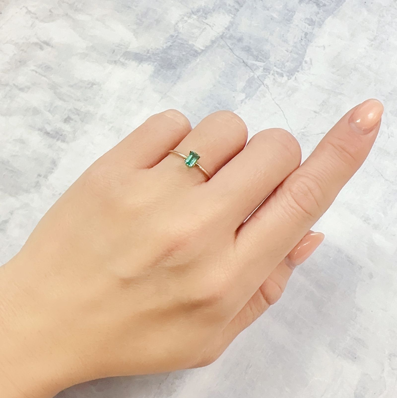 エメラルド ザンビア産 0.27ct[230120259]5x3mm前後