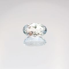 アベンチュリンアクアマリン(宝石名アクアマリン) ナイジェリア産 2.81ct 識別済[210712971]11.5×6.7mm前後