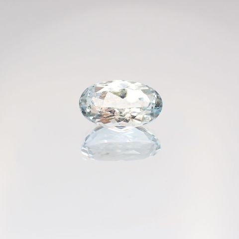 アベンチュリンアクアマリン(宝石名アクアマリン) ナイジェリア産 2.81ct 識別済[210712971]11.5×6.7mm前後