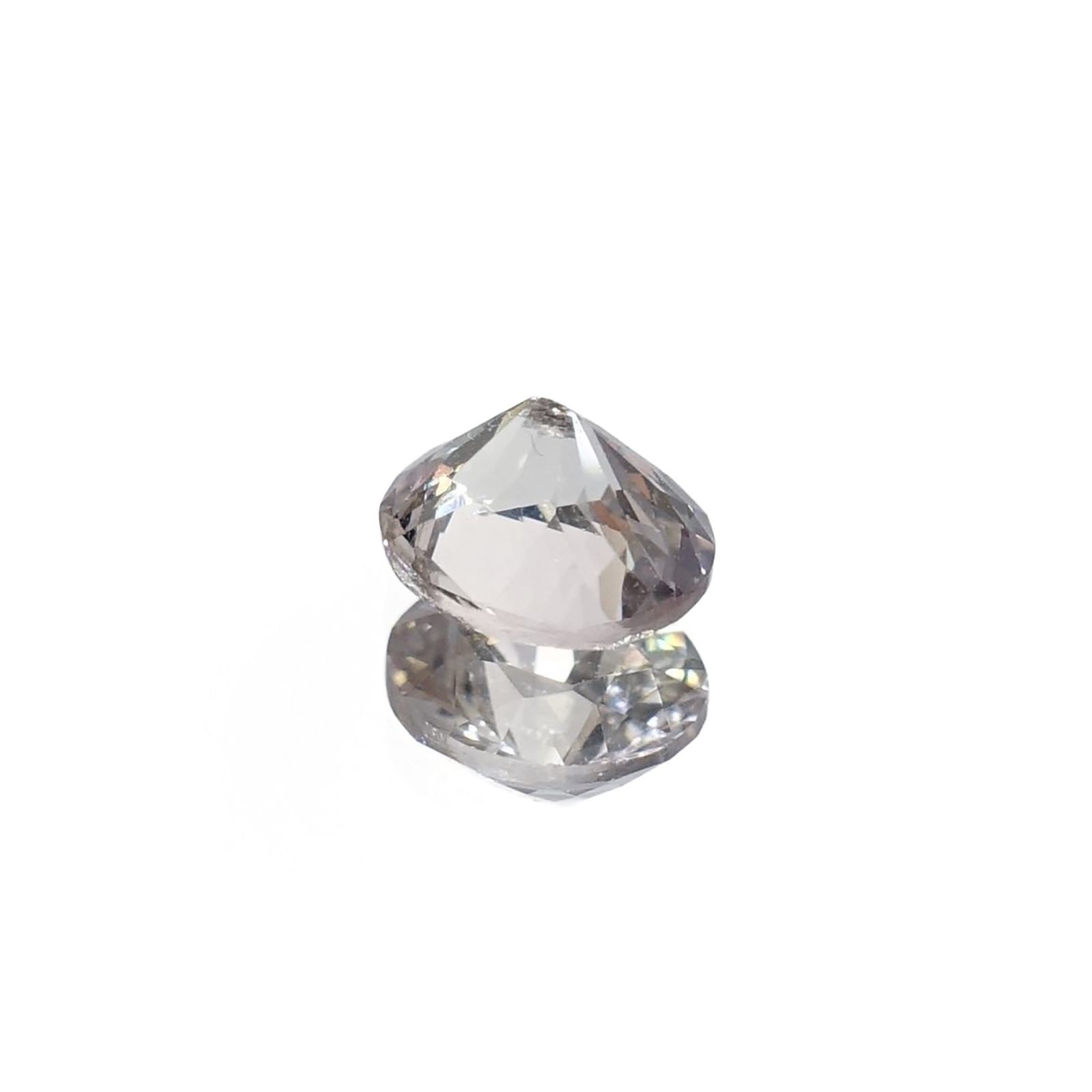 ゾイサイト 非加熱(宝石名ゾイサイト)タンザニア産 ソ付(彩珠) 0.911ct / 6.4x5.5mm前後 [221018876]