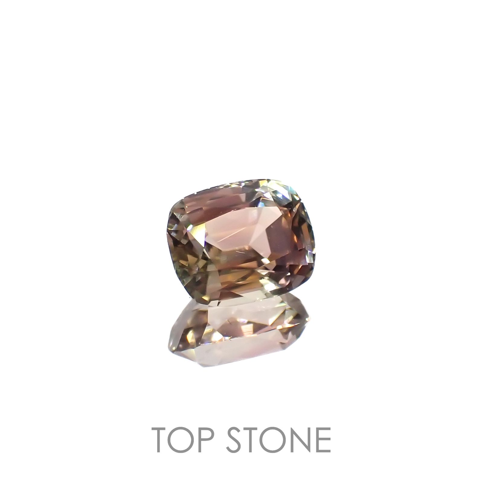 バイカラートルマリン(宝石名トルマリン)ルワンダ産 1.74ct 識別済[221119007]7.8x6.4mm前後