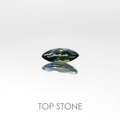 ゴールドシーンサファイア 非加熱 ケニア産 ルース 0.47ct[20085076]7.7×3.1mm前後