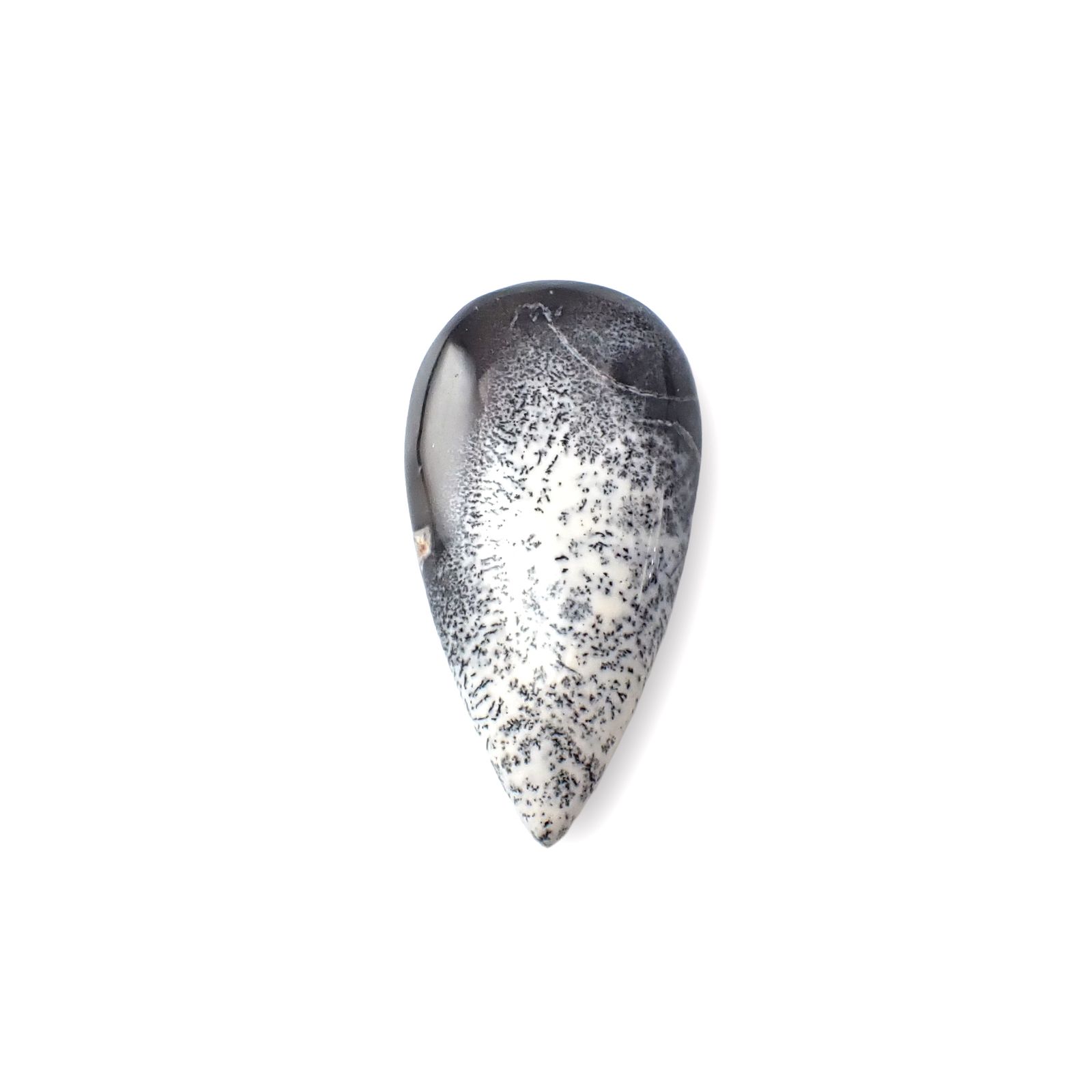 デンドリチックオパール ブラジル産 29.83ct [250931114]34.8x17.9mm前後