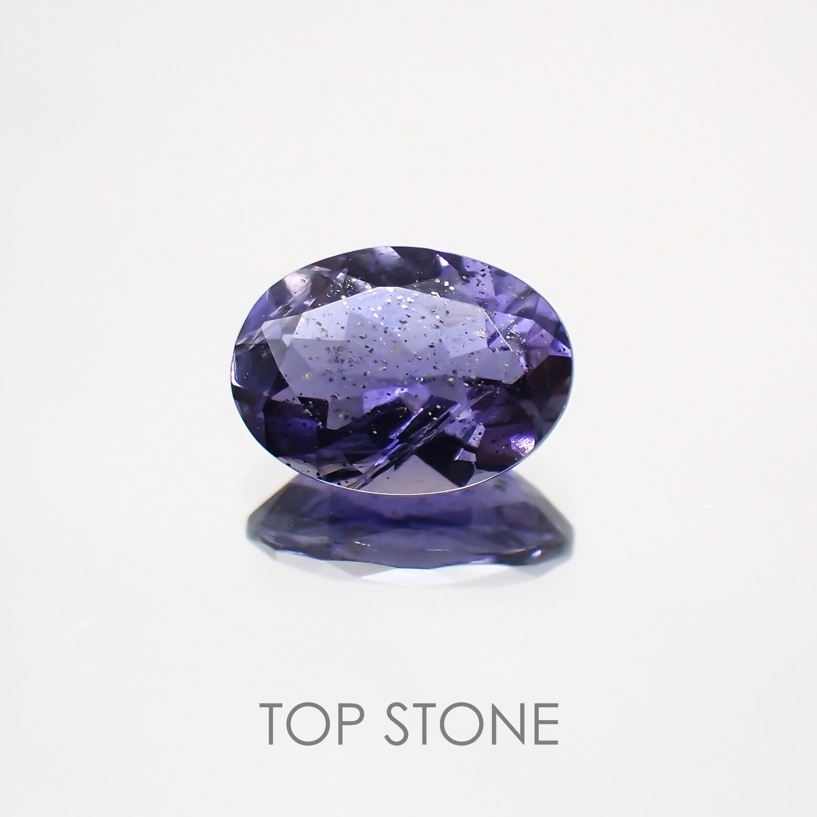 アイオライトサンストーン ブラジル・インド産 ルース 0.61ct[210310438]7×5.1mm前後