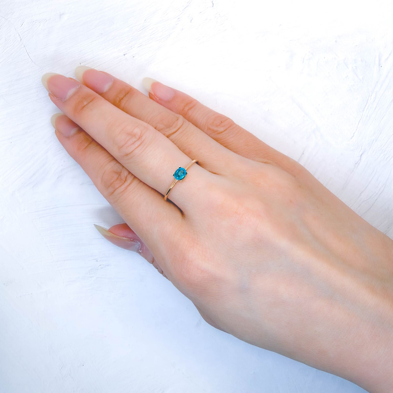 パライバトルマリン(宝石名トルマリン/別名パライバ・トルマリン)エチオピア産 GIA鑑付 0.38ct / 4.61x3.53mm前後 [260933192]