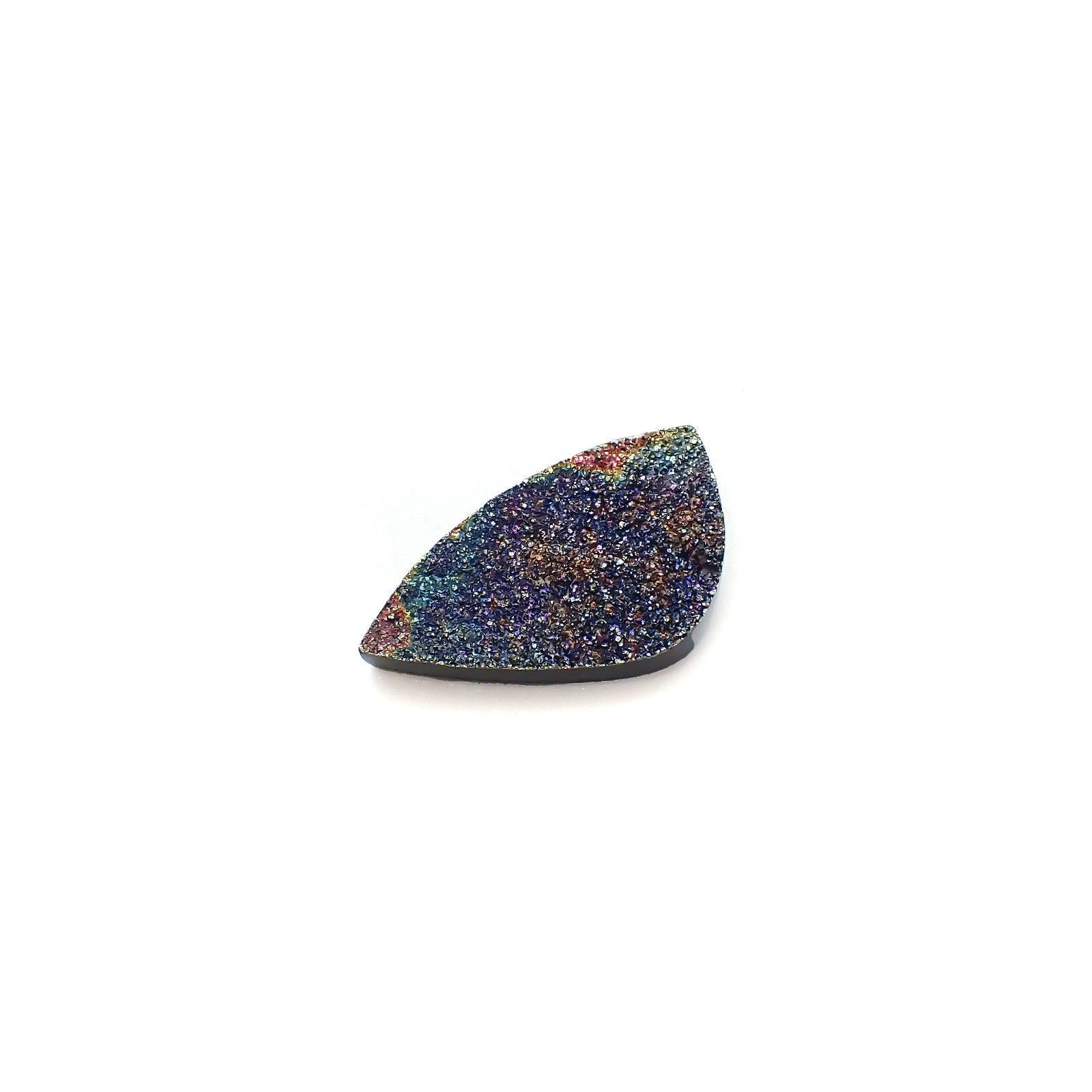 ◇フリーフォーム◇レインボーパイライト 原石 ロシア産 12.03ct[240326425]23.1x13.3mm前後