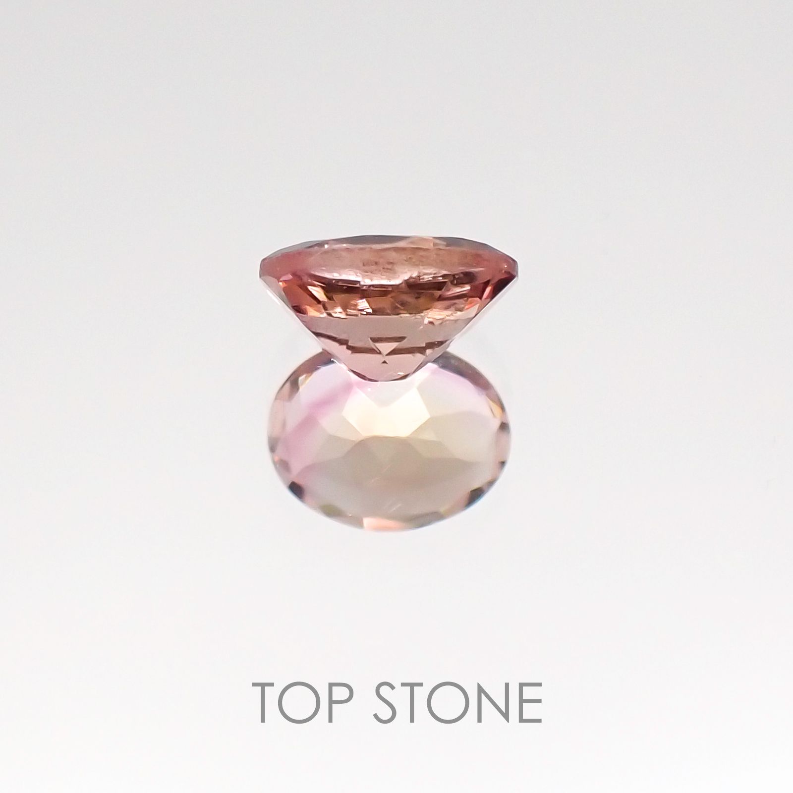 バイカラートルマリン ブラジル産 ルース 0.38ct[20117142]5.3×4mm前後