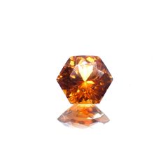 ◇ヘキサゴンカット◇ヘソナイトガーネット(宝石名ガーネット) スリランカ産 1.16ct 識別済[210912690]5.9×5.9mm前後