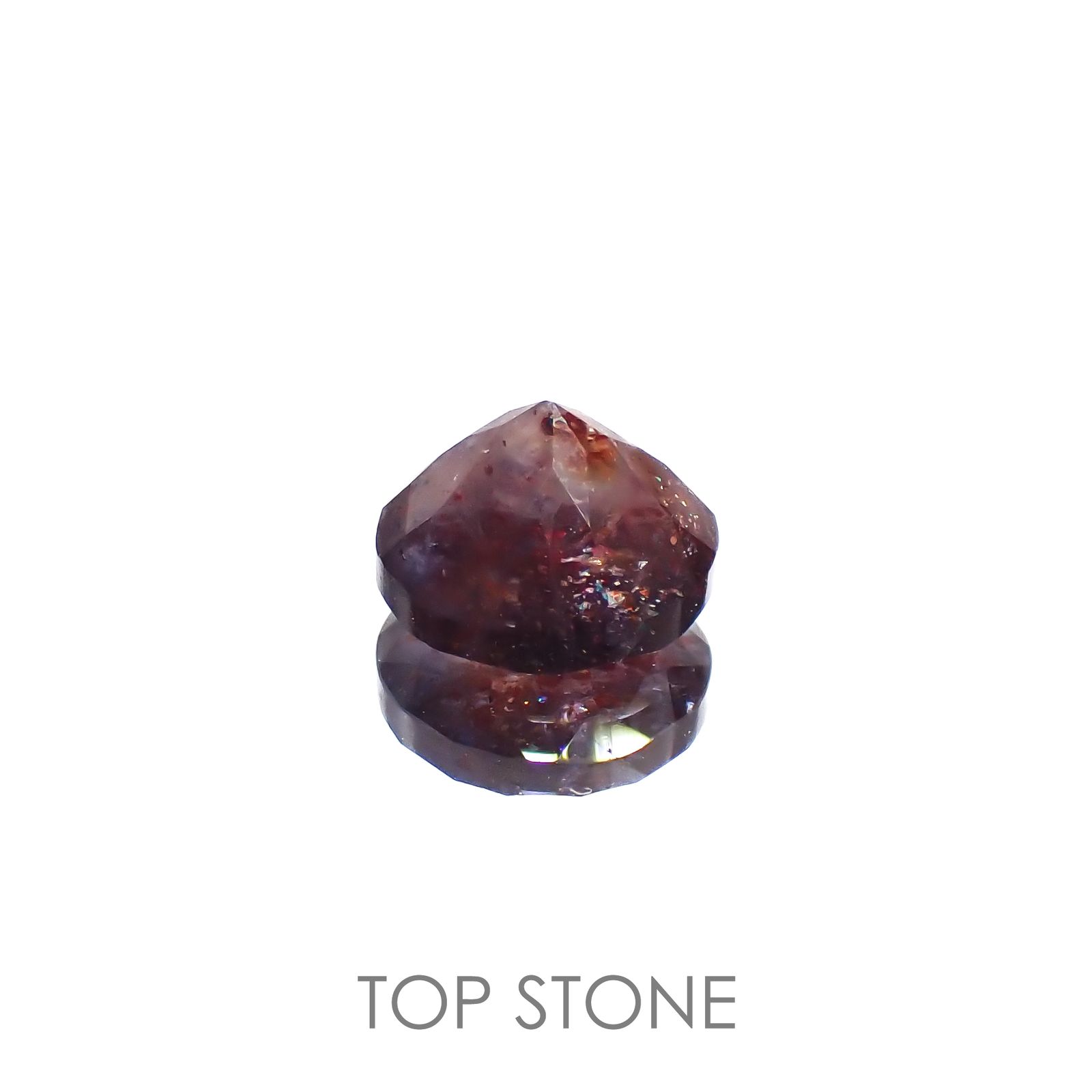 ブラッドショットアイオライト インド産 1.48ct[220616723]7.4x7.3mm前後