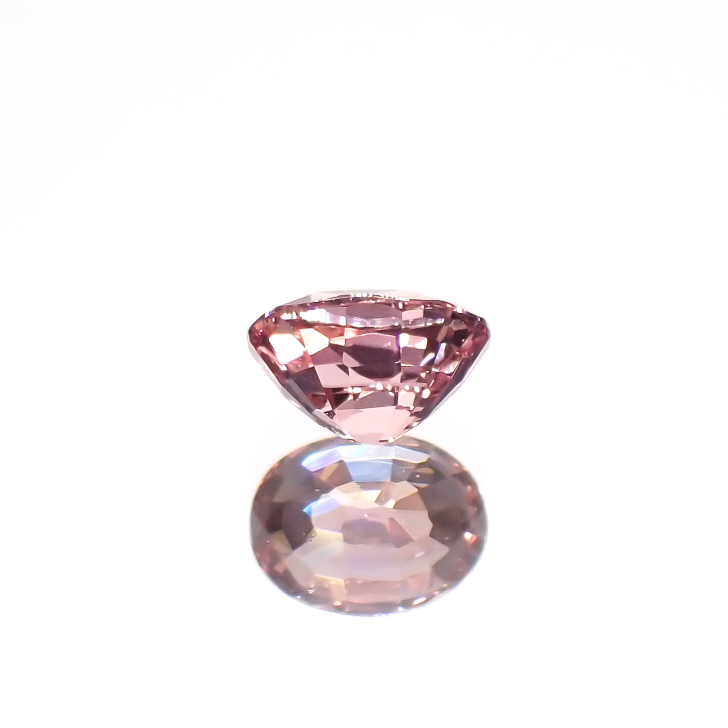 パパラチャサファイア 非加熱(宝石名サファイア/別名パパラチャ・サファイア)スリランカ産 0.25ct GIA鑑付[230521939]4.05x3.12mm前後
