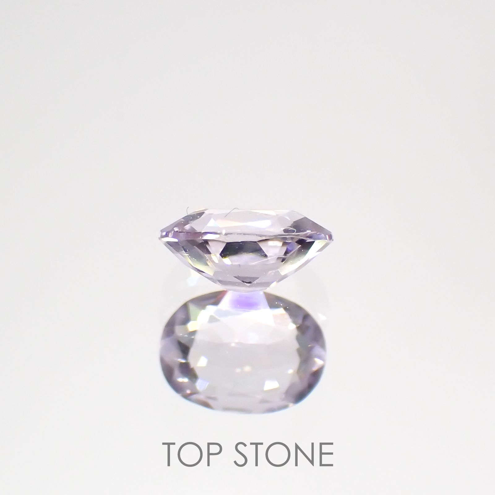 マリアライト フルオレッセンス(宝石名パープル・スキャポライト)スリランカ産 0.25ct 識別済[220114885]5x3.6mm前後