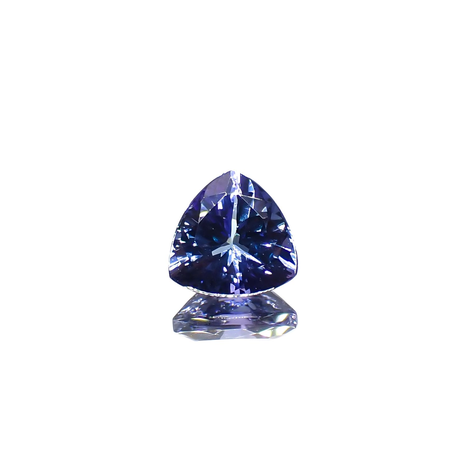 バイカラータンザナイト(宝石名タンザナイト)タンザニア産 1.96ct 識別済[231224811]7.8x7.8mm前後