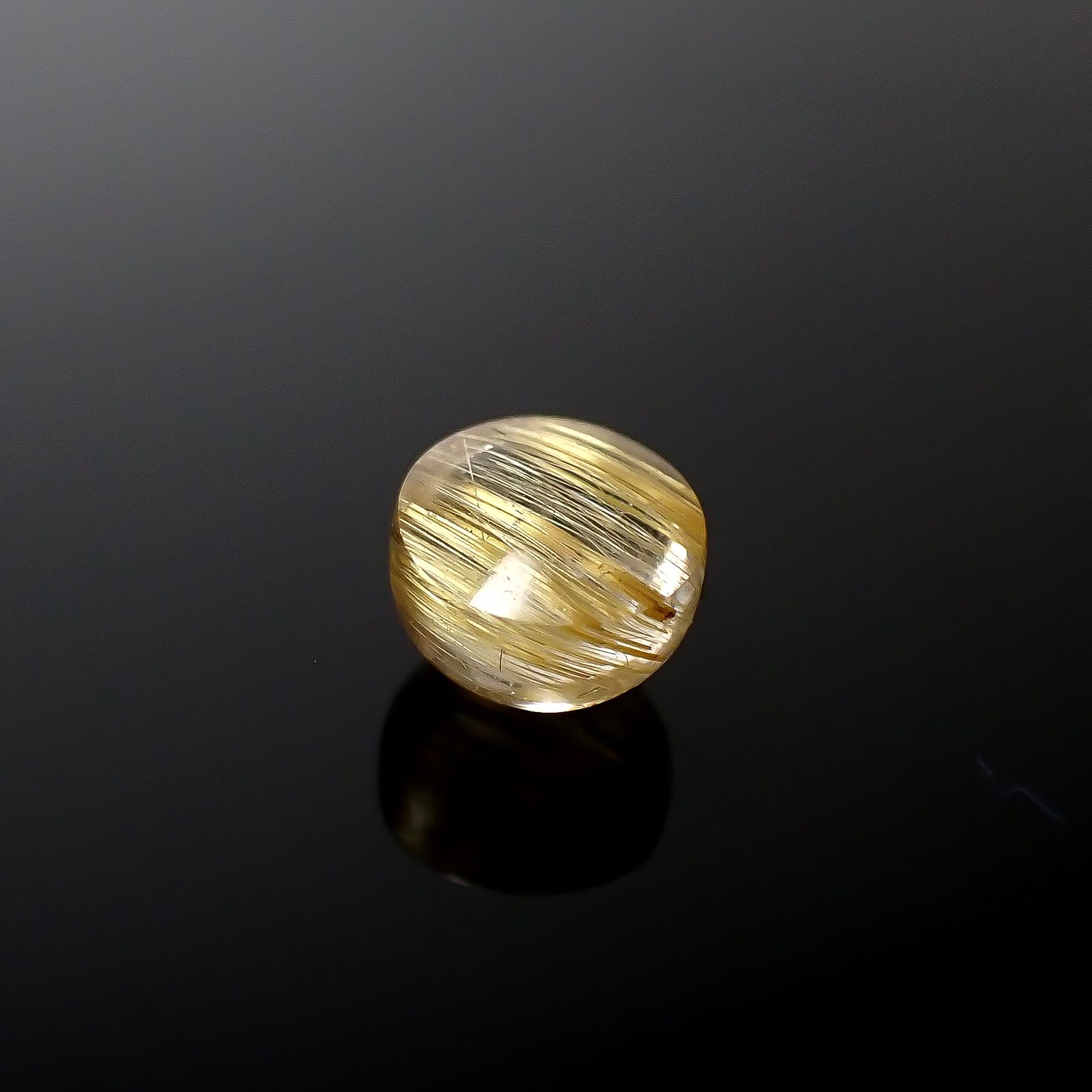 ルチルクオーツ キャッツアイ ブラジル産 1.90ct[240427335]7x7mm前後