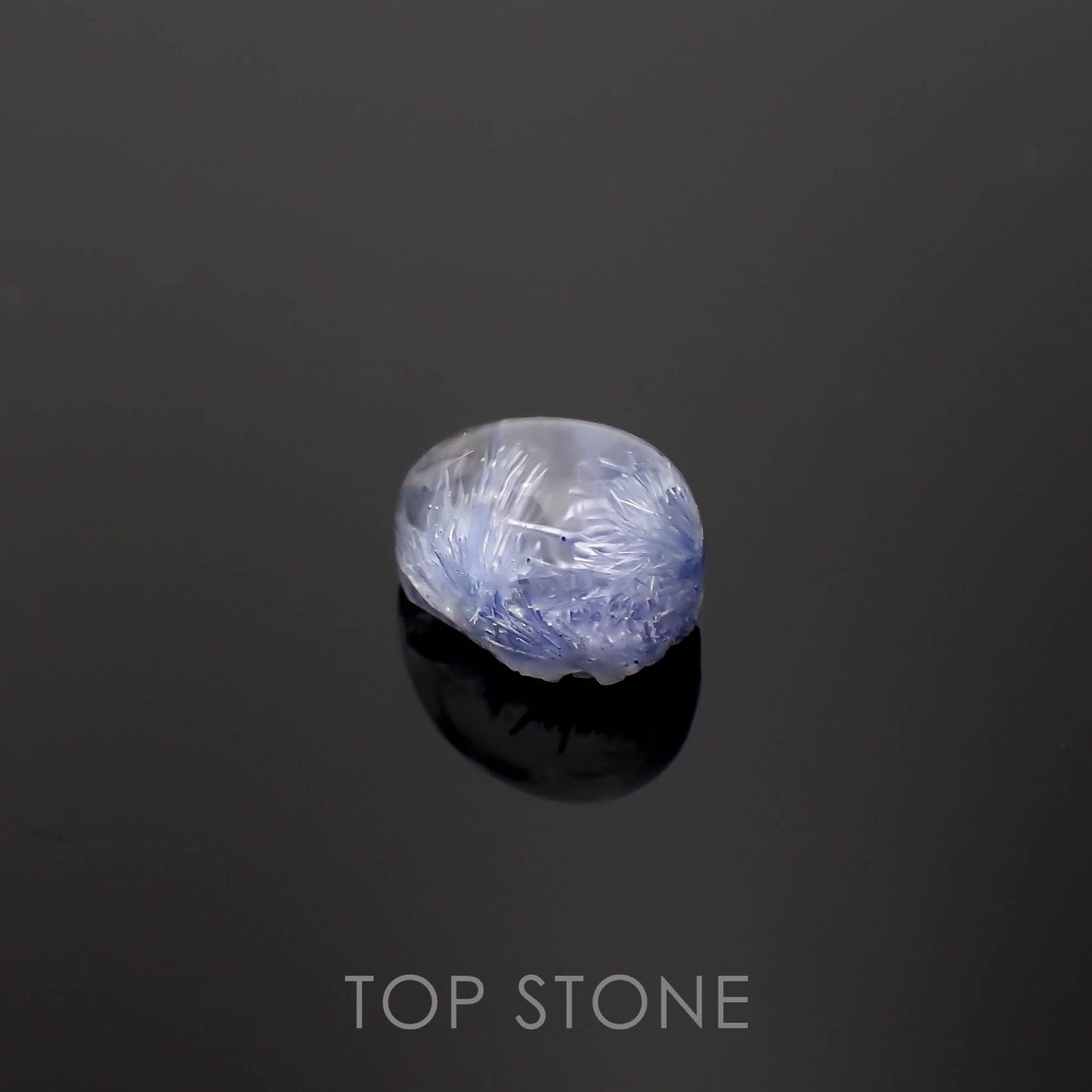 デュモルチェライトインクォーツ ブラジル産 1.94ct[230320882]8.2x5.8mm前後