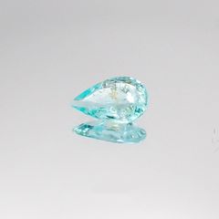 パライバトルマリン(宝石名トルマリン/別名パライバ・トルマリン) モザンビーク産 0.40ct 識別済[20084579]7×4.6mm前後