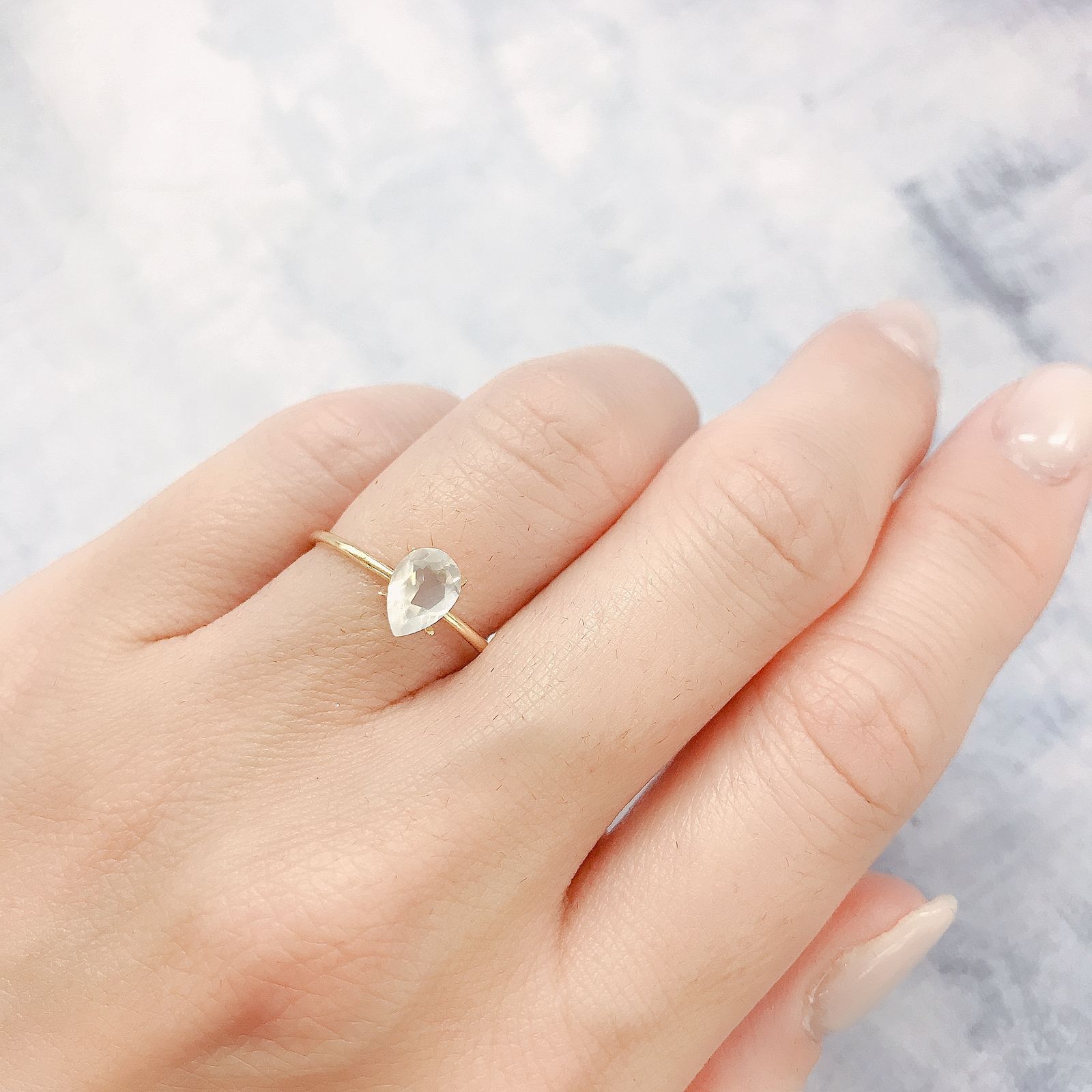 ムーンストーン(宝石名ムーンストーン)インド/スリランカ産 0.58ct 識別済[220515800]7x5mm前後
