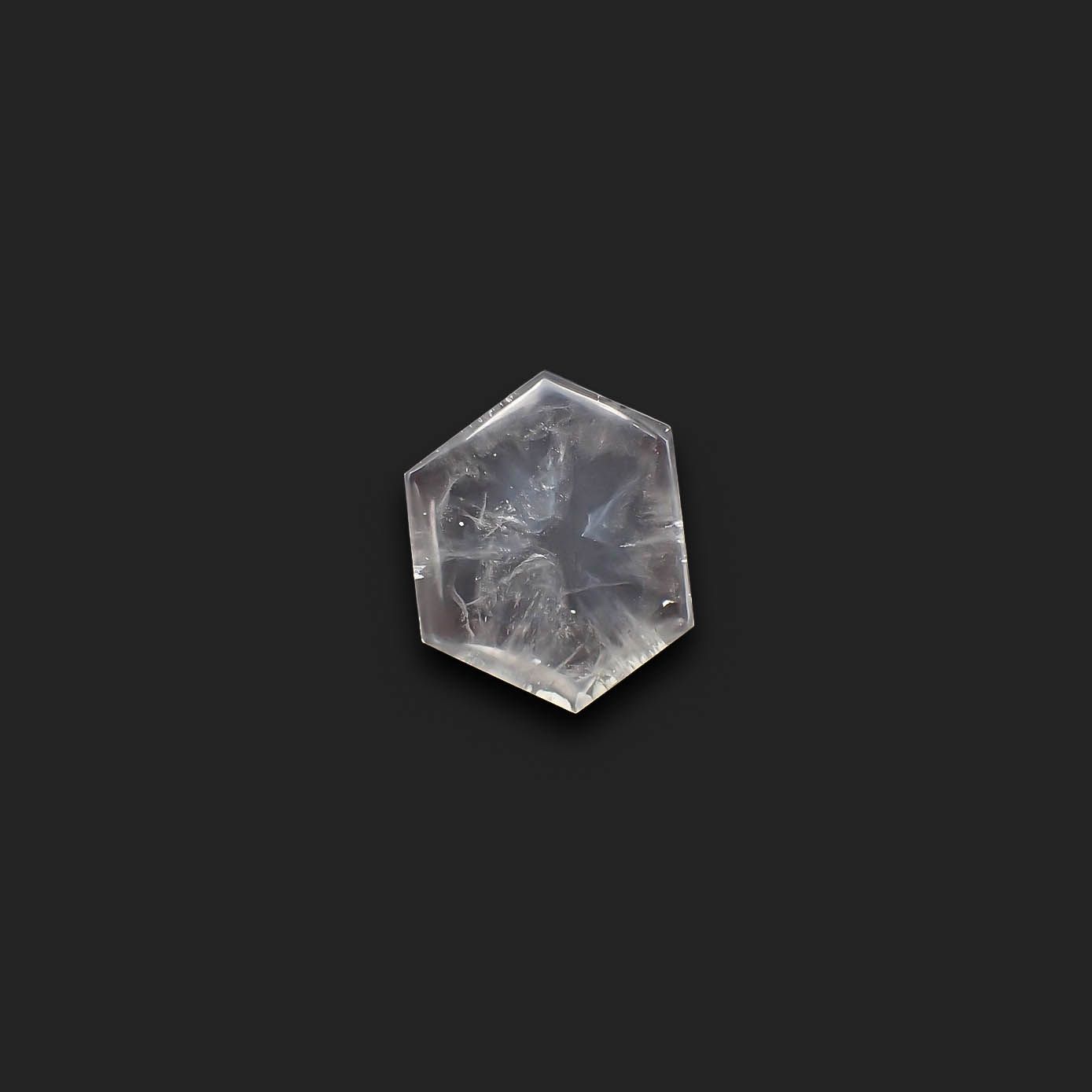 トラピッチェクォーツ 偏光板2枚付き コロンビア・ボヤカ産 49.84ct[230622271]29.5x26.7mm前後