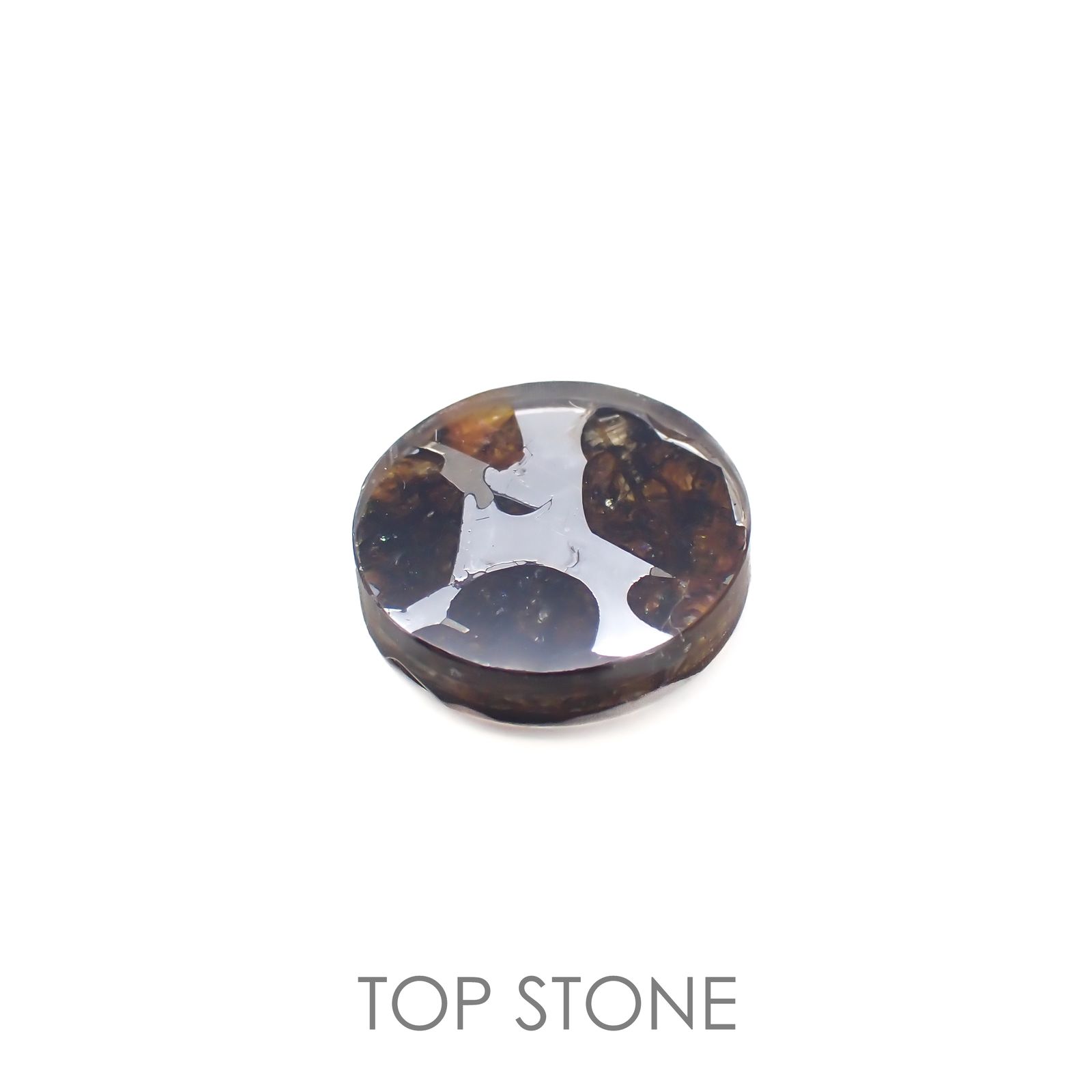 パラサイト隕石Sericho トリプレット 発見地：ケニア 4.05ct[220817531]12x12mm前後