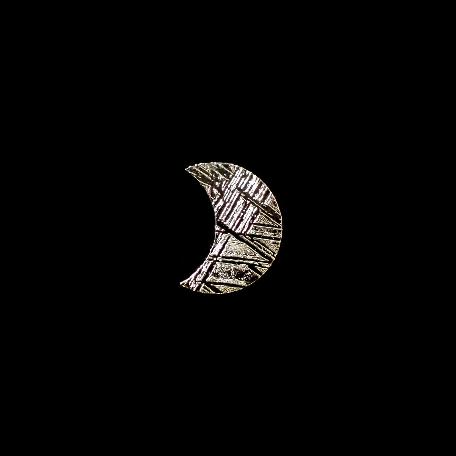 ◇カスタムカット・ムーン◇アルタイ隕石 発見地：中国 0.79ct [250129805]9.9x7.5mm前後