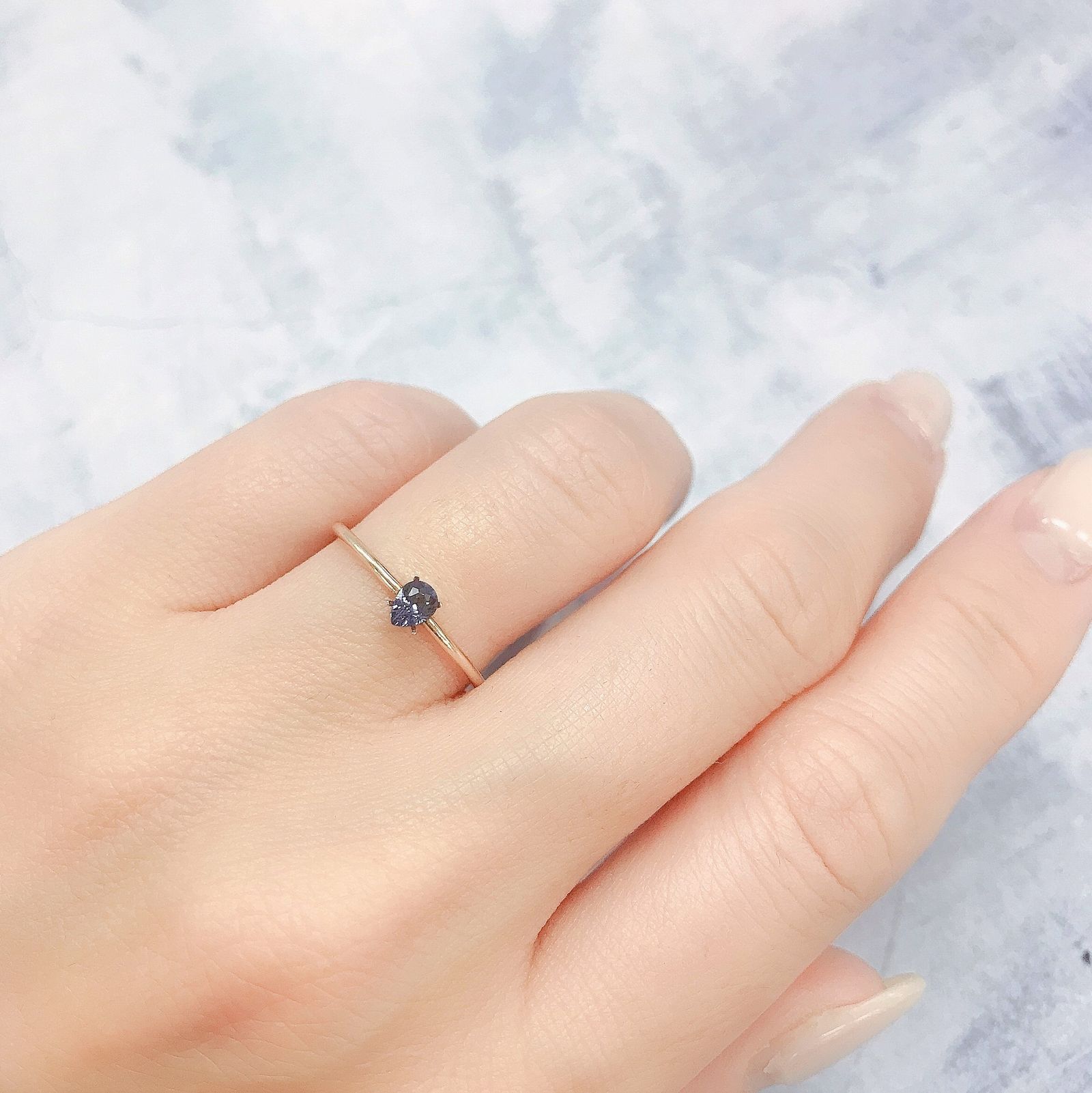 カラーチェンジガーネット アレキタイプ(宝石名ガーネット)マダガスカル・ベキリー産 0.19ct 識別済[220616435]4.1x3.1mm前後