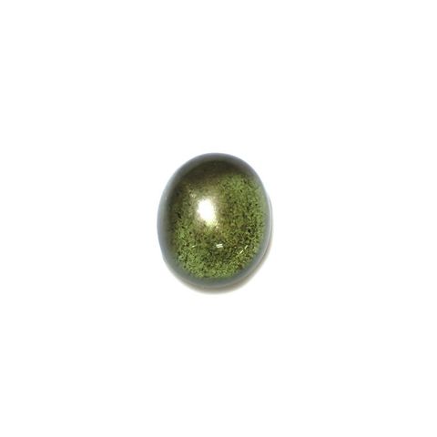 スターペリドット(宝石名スター・ペリドット)ミャンマー産 5.743ct ソ付(彩珠)[221119066]10.7x8.9mm前後