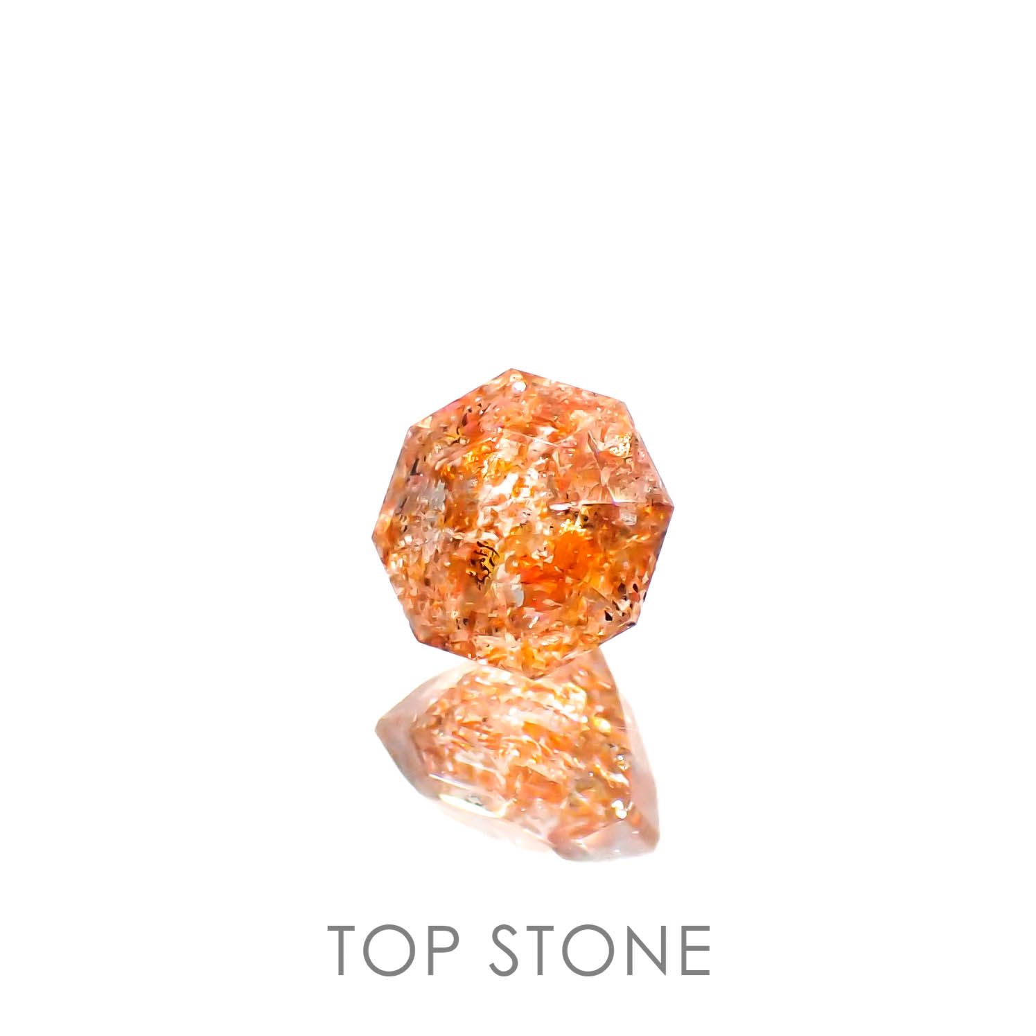 ◇オクタゴンカット◇イリュージョンサンストーン タンザニア産 0.62ct[230320951]5.1x5mm前後