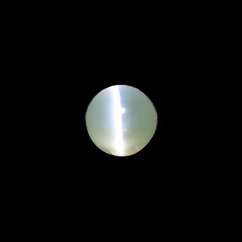 クリソベリルキャッツアイ(宝石名クリソベリル・キャッツアイ) スリランカ産 0.66ct 識別済[210711496]4.3×4.3mm前後
