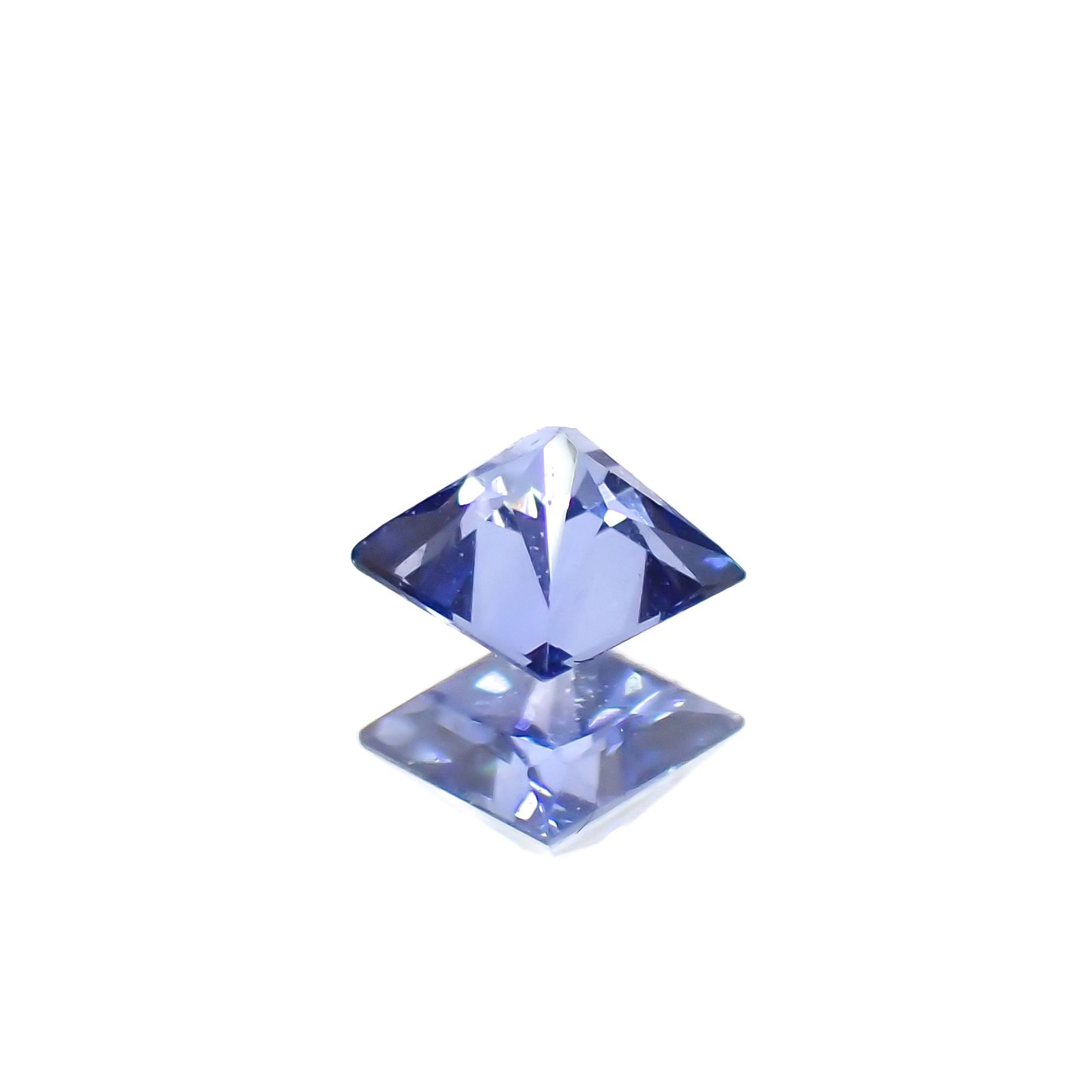 ◇プリンセスカット◇サファイア(宝石名サファイア)スリランカ産 0.12ct 識別済[230622448]2.7x2.7mm前後