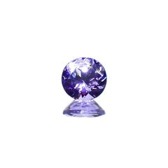 タンザナイト(宝石名タンザナイト)タンザニア産 0.58ct 識別済[230120198]5.4x5.3mm前後