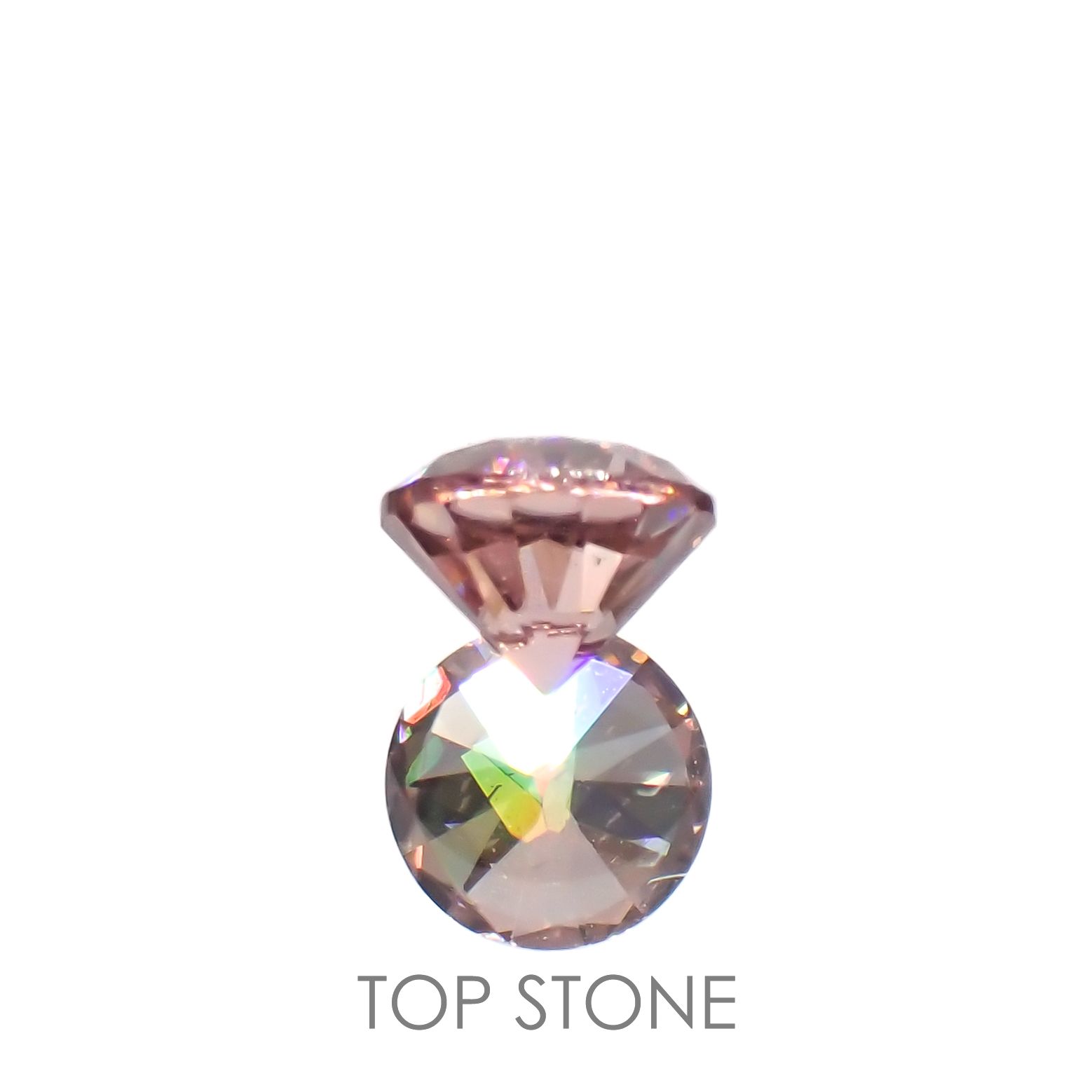 ライトピンクジルコン(宝石名ジルコン)スリランカ/カンボジア産 0.40ct 識別済[220616668]4x3.9mm前後